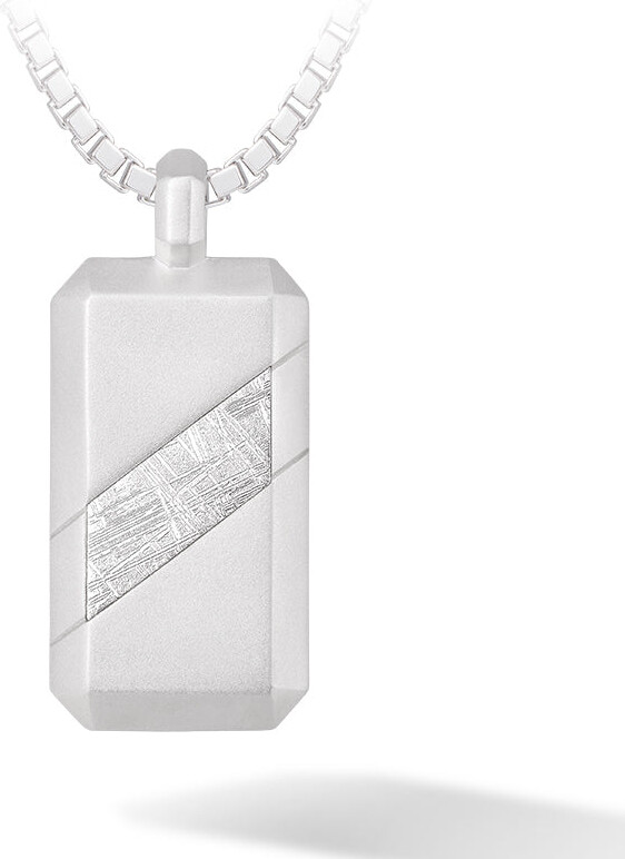 Steeltime Serenity Prayer Mens Stainless Steel Dog Tag Pendant Necklace