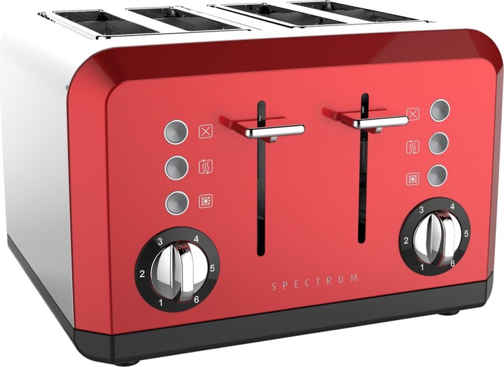 Dunelm Spectrum Red 4 Slice Toaster Red ShopStyle