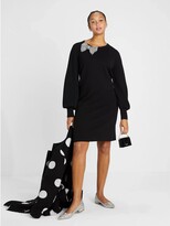 Thumbnail for your product : Kate Spade Bow-Rhinestone Sweater Dress