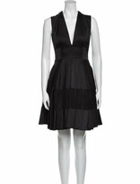 Thumbnail for your product : Alexis V-Neck Knee-Length Dress Black