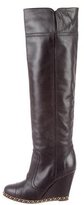 Thumbnail for your product : Chanel Leather Over-The-Knee Boots