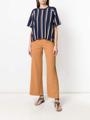 See by Chloe laddered trim wide leg trousers
