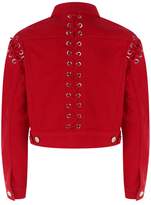 Thumbnail for your product : Sandro Lace Up Detail Jacket