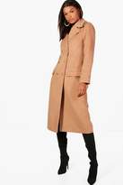 Thumbnail for your product : boohoo Double Breasted Military Coat