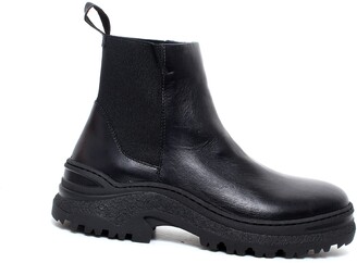 black evening ankle boots