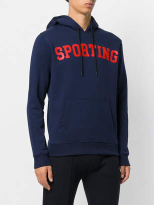 MSGM sporting print hoodie