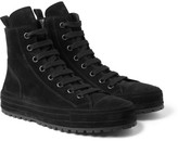 Thumbnail for your product : Ann Demeulemeester Suede High Top Sneakers