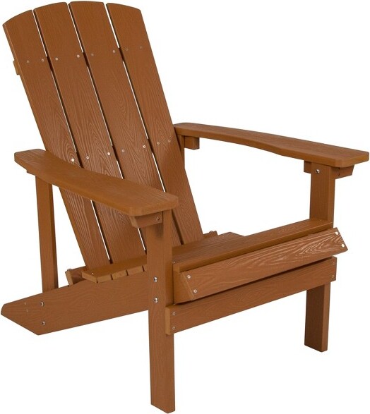 Emma and Oliver EmmaandOliverOutdoorTeakAll-WeatherPolyResinWoodAdirondackChair