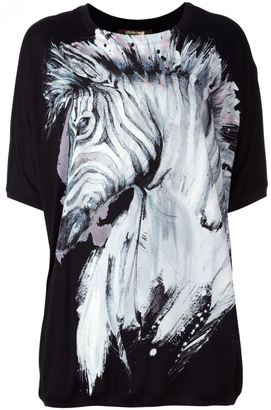 Roberto Cavalli zebra print T-shirt