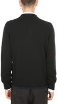 Thumbnail for your product : Kenzo Zipped Tiger Crest Black Wool Cardigan