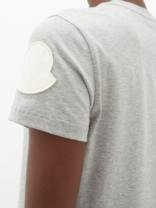 Moncler Velvet-logo Appliqué Cotton-jersey T-shirt