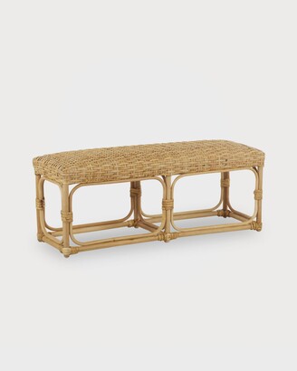Jamie Young Avery Rattan Bench