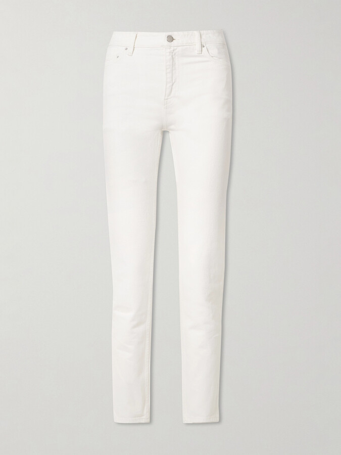 TOTEME - Mid-rise Slim-leg Organic Jeans - White