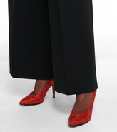Thumbnail for your product : Ferragamo Red 100 Swarovski-embellished pumps