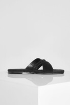 Thumbnail for your product : boohoo Multi Strap Crossover Mule