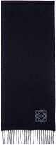 Thumbnail for your product : Loewe Navy & Blue Wool Anagram Scarf
