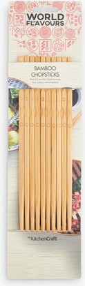Kitchen Craft World of Flavours Reusable Bamboo Chopsticks