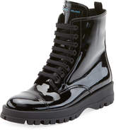 Thumbnail for your product : Prada Patent Leather Lace-Up Boot
