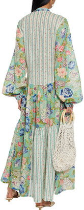 Anjuna Luella patchwork printed cotton-voile maxi dress