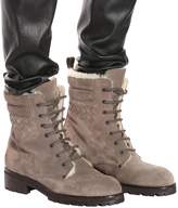 Thumbnail for your product : Bottega Veneta Intrecciato suede ankle boots