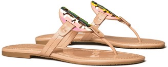miller sandal printed patent leather rainbow