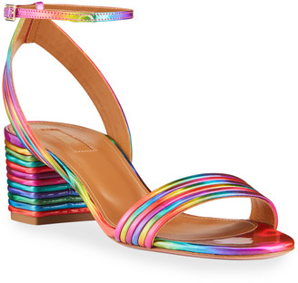Aquazzura Sundance Platform Rainbow Sandals Discover The Best Deals Today Tiods Org