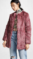Thumbnail for your product : H Brand Alyssa Rabbit Fur Coat