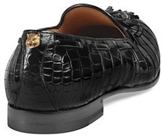 Gucci Crocodile Tassel Loafers
