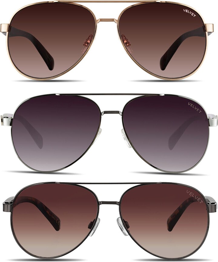 Velvet Eyewear Aviator Small Sunglass Style Box