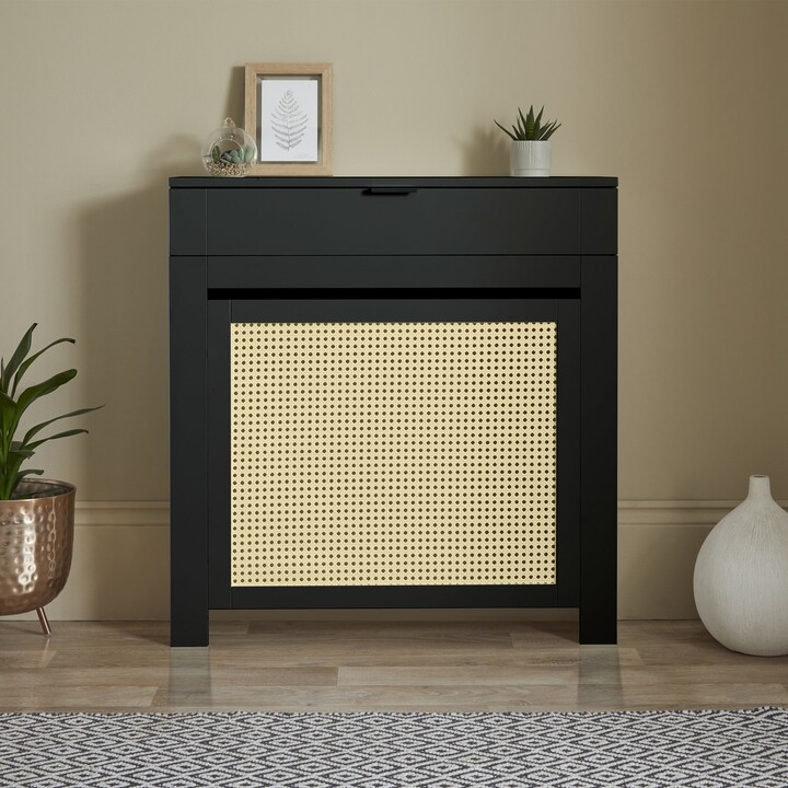 Dunelm Palermo Mini Radiator Cover Black - ShopStyle Entryway Tables