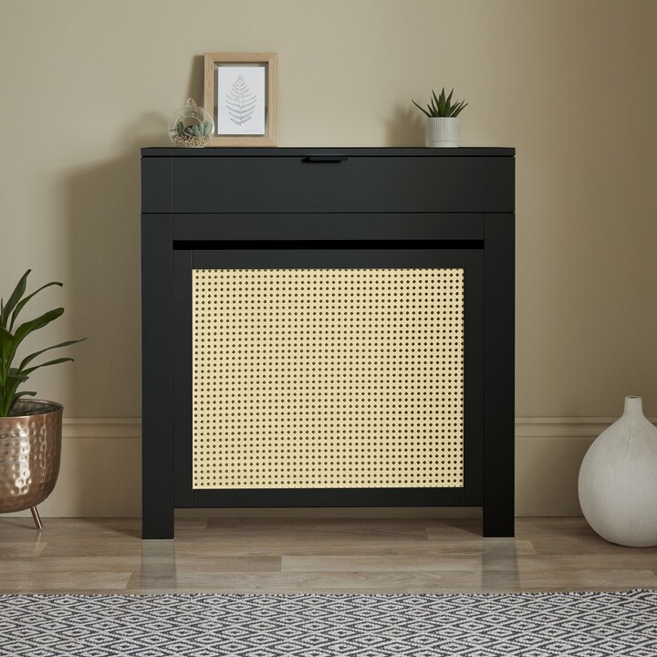 Dunelm Palermo Mini Radiator Cover Black ShopStyle Entryway Tables
