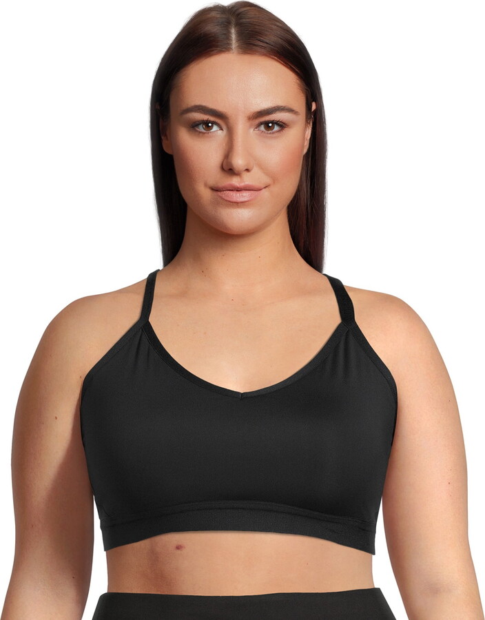 Athletic Works Women’s and Women’s Plus Racerback Sports Bra, Sizes XS-4X