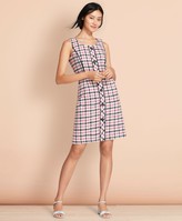 Thumbnail for your product : Brooks Brothers Checked Cotton-Blend Boucle Dress