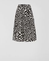 Thumbnail for your product : Jaeger Silk Pebble Print Skirt