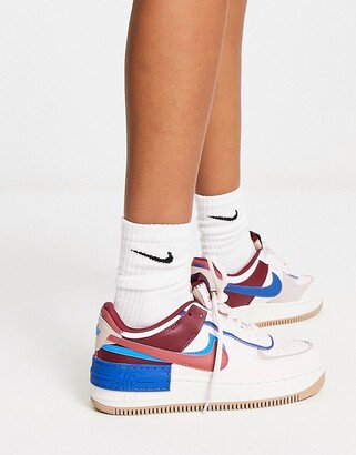 nike air force 1 shadow trainers in pastel