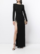 Thumbnail for your product : HANEY Gia side-slit gown