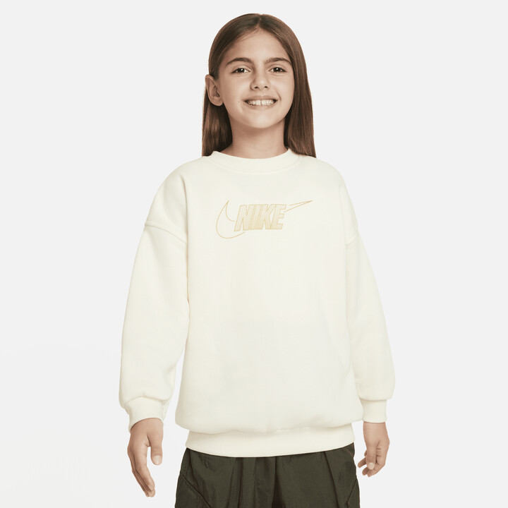 Nike Sportswear Club Fleece Big Kids' (Girls') Crew Sweatshirt in