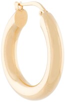 Thumbnail for your product : Jil Sander Engraved Logo Hoop Earrings