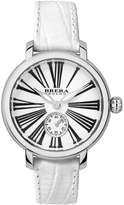 Thumbnail for your product : Brera Orologi Woman's Classic Valentina Watch SS White Dial White Lizard Print Leather Strap