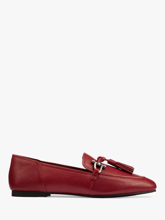 clarks red shoes