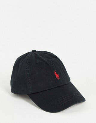 Polo Ralph Lauren cap in black with gold logo - ShopStyle Hats