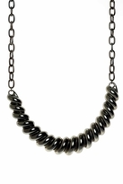 Thumbnail for your product : Belle Noel by Kim Kardashian Rams Horn Collar Necklace in Gunmetal