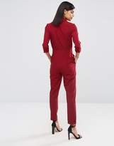 Thumbnail for your product : ASOS Jumpsuit With Shirt And Ruffle Detail