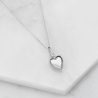 Lily & Roo Solid sterling Silver Heart Charm Necklace