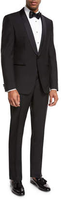 BOSS Satin-Collar Two-Piece Tuxedo, Black
