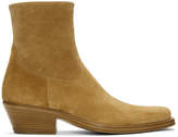 Thumbnail for your product : Calvin Klein Tan Suede Western Tod Boots