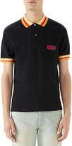 Thumbnail for your product : Gucci Men's Pique-Knit Polo Shirt with Contrast Color
