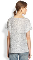 Thumbnail for your product : Joie Omnira Leopard-Print Linen Tee