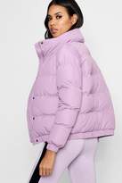 Thumbnail for your product : boohoo Padded Funnel Neck Coat
