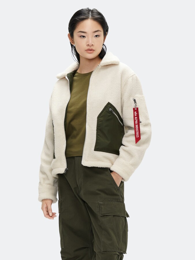 only cropped utility jacket